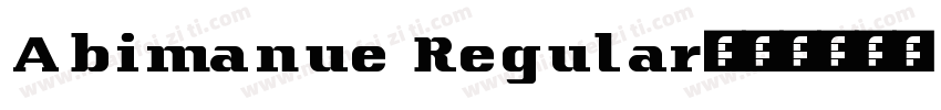 Abimanue Regular字体转换